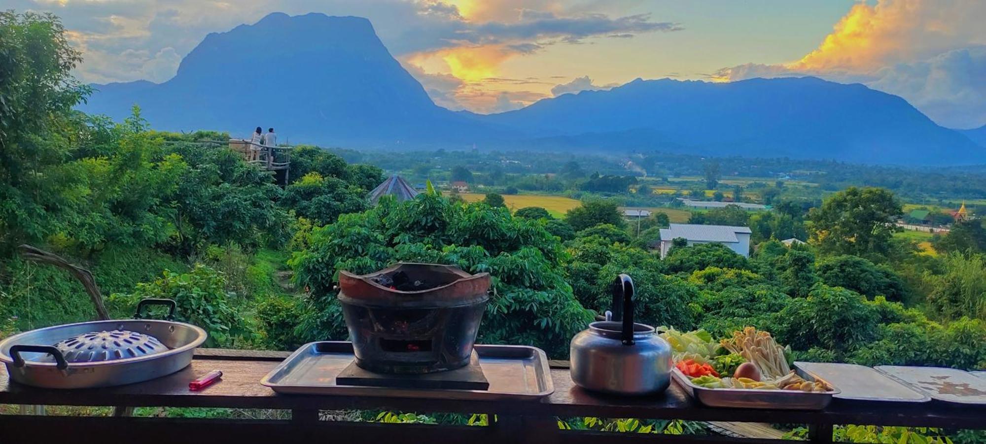 Baan 2 Dao Farmstay Chiang Dao Exteriör bild